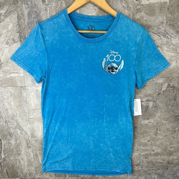 Disney 100 Lilo and Stitch Blue Tee Woman’s Small‎ - Picture 1 of 4